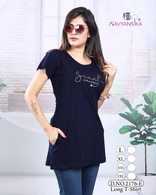 Kavyansika Long Top 2176 Designer Hosiery Cotton Long T Shirt